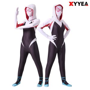 XYYEA Gwen Spider-Man Superhero Costume