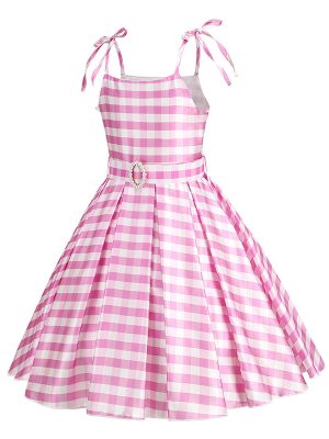 XYYEA Barbie pink suspender dress