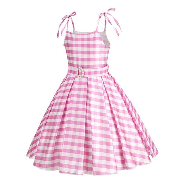 1-1 XYYEA Barbie pink suspender dress