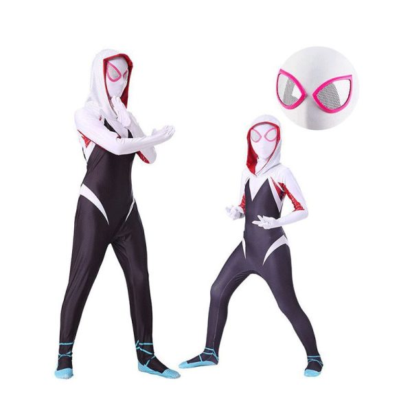 XYYEA Gwen Spider-Man Superhero Costume
