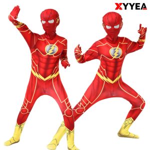 XYYEA The Flash jumpsuit COS costume