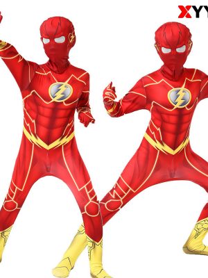 XYYEA The Flash jumpsuit COS costume
