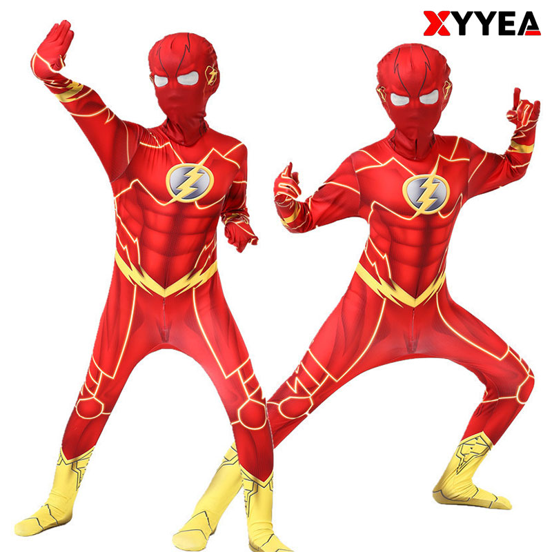 XYYEA The Flash jumpsuit COS costume