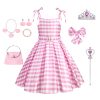 XYYEA Barbie pink suspender dress