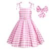 XYYEA Barbie pink suspender dress