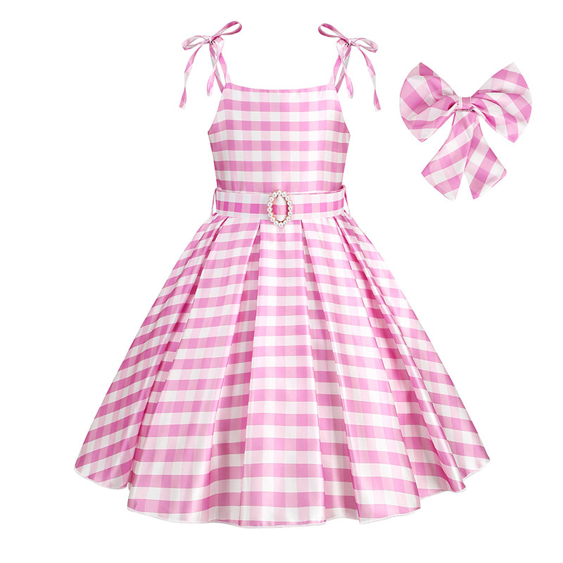 XYYEA Barbie pink suspender dress