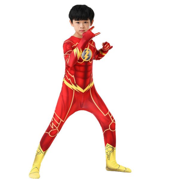 4 XYYEA The Flash jumpsuit COS costume