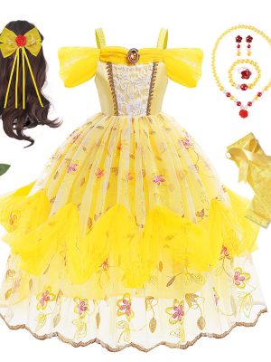 XYYEA Beauty and the Beast Princess Belle Dress