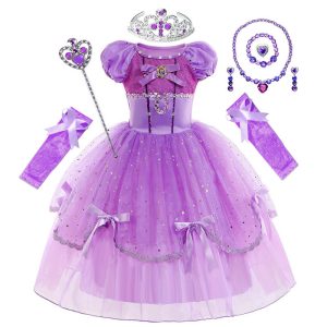 XYYEA Sofia Girls Mesh Puffy Princess Dress