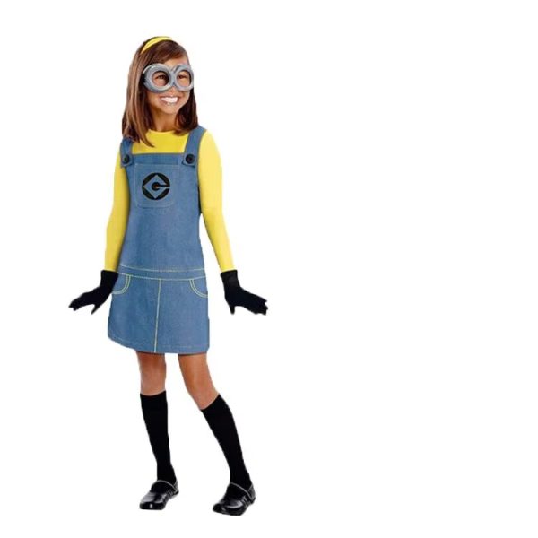 1 (4) XYYEA Family Novelty Cosplay Deguisement Bob Minions Jumpsuit Outfit Minions Costume