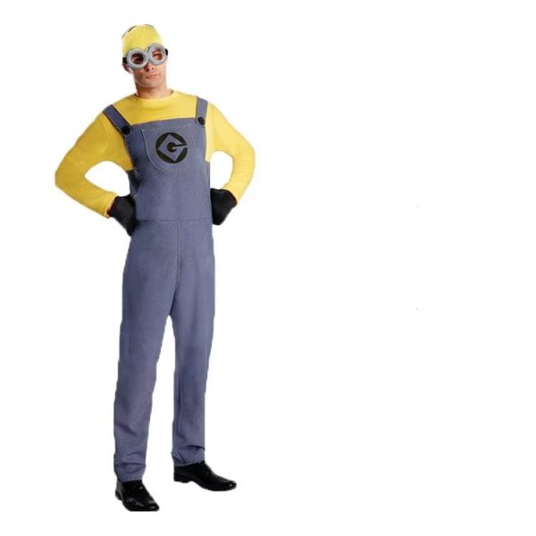 1 (5) XYYEA Family Novelty Cosplay Deguisement Bob Minions Jumpsuit Outfit Minions Costume