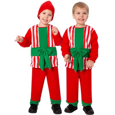 XYYEA Boy Gift Christmas Cosplay Costume Stripe Long Sleeve Sets Children's Gift Box Costume