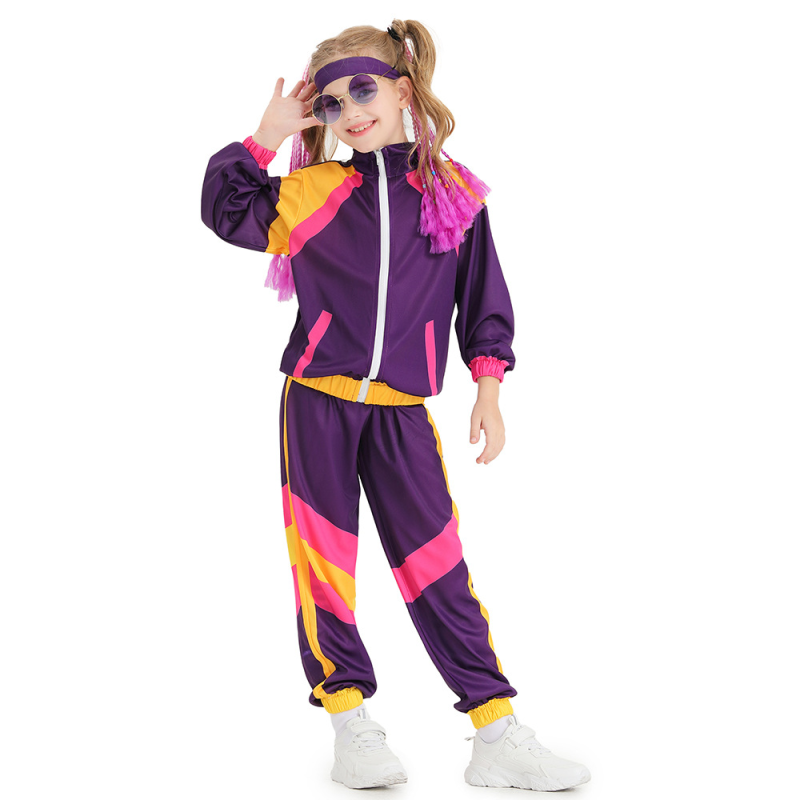 XYYEA Disco Dance Costume for Children Hippie Clothes Tracksuit for Girls Boys