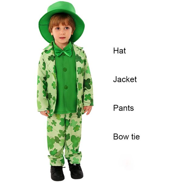 XYYEA Ireland party decoration costume kids holiday dress St. Patrick's Day cosplay costume