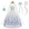 XYYEA Frozen 2 Princess Elsa Girls White Dress