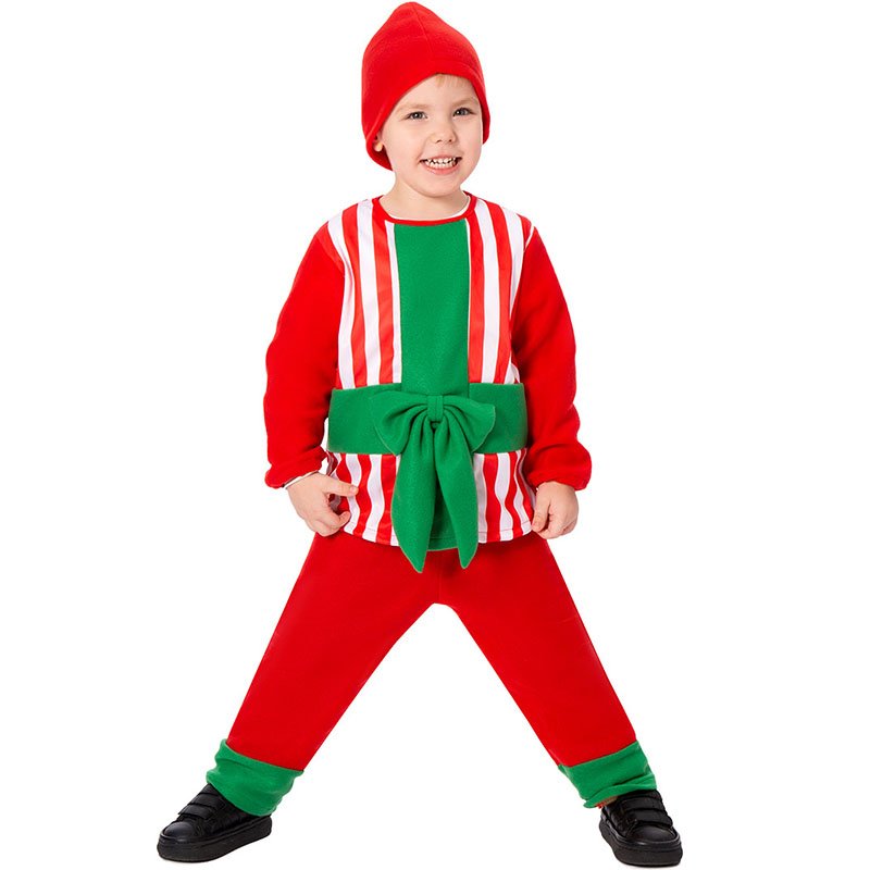 XYYEA Boy Gift Christmas Cosplay Costume Stripe Long Sleeve Sets Children's Gift Box Costume