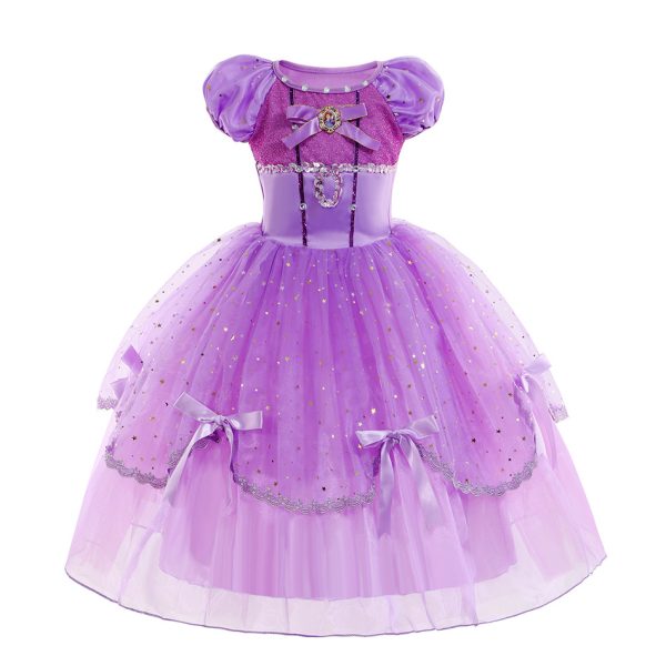 3-3 XYYEA Sofia Girls Mesh Puffy Princess Dress