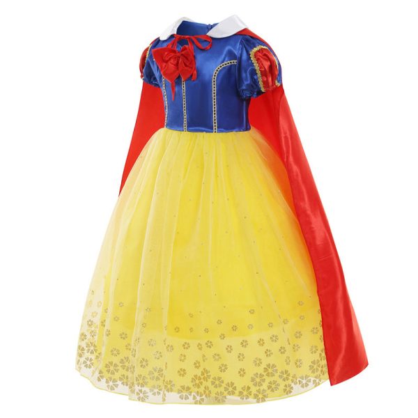 3 XYYEA Snow White long cape girls fluffy lace dress