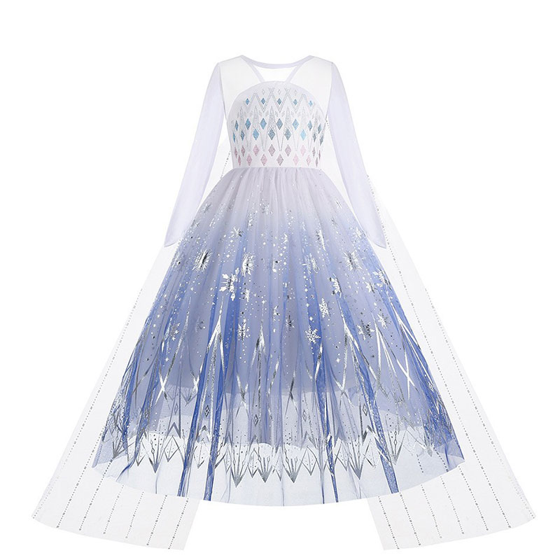 XYYEA Frozen 2 Princess Elsa Girls White Dress