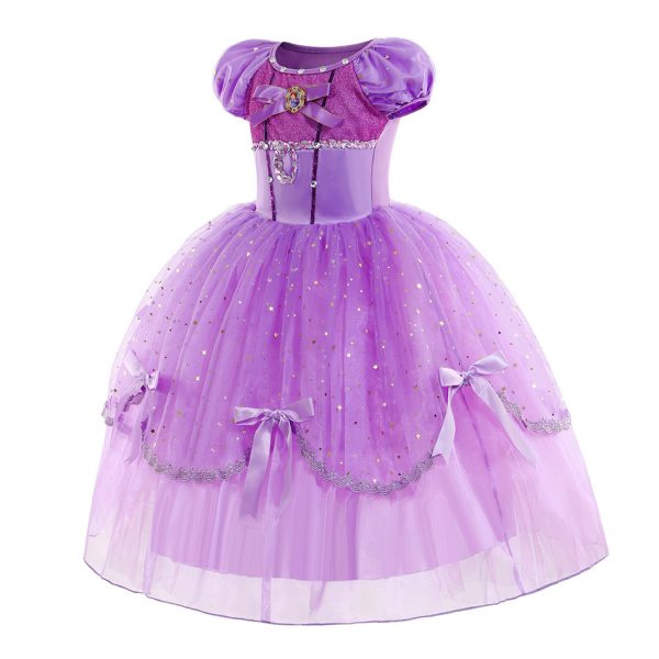 4-4 XYYEA Sofia Girls Mesh Puffy Princess Dress