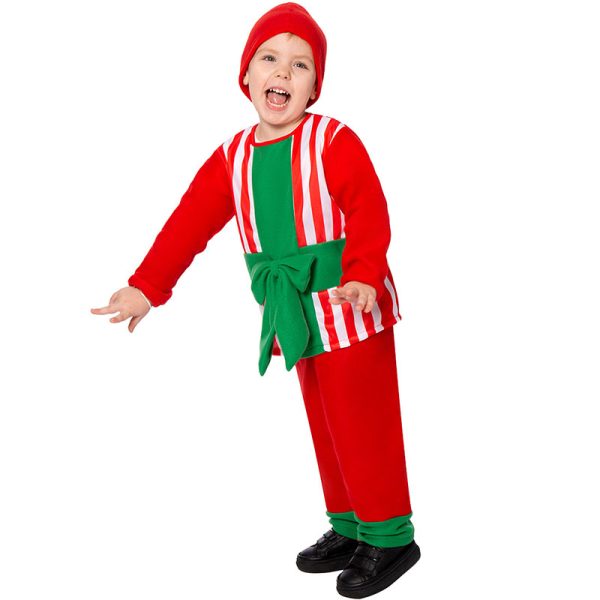 XYYEA Boy Gift Christmas Cosplay Costume Stripe Long Sleeve Sets Children's Gift Box Costume