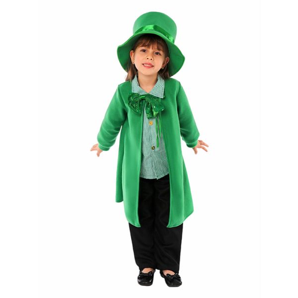 XYYEA Ireland party decoration costume kids holiday dress St. Patrick's Day cosplay costume