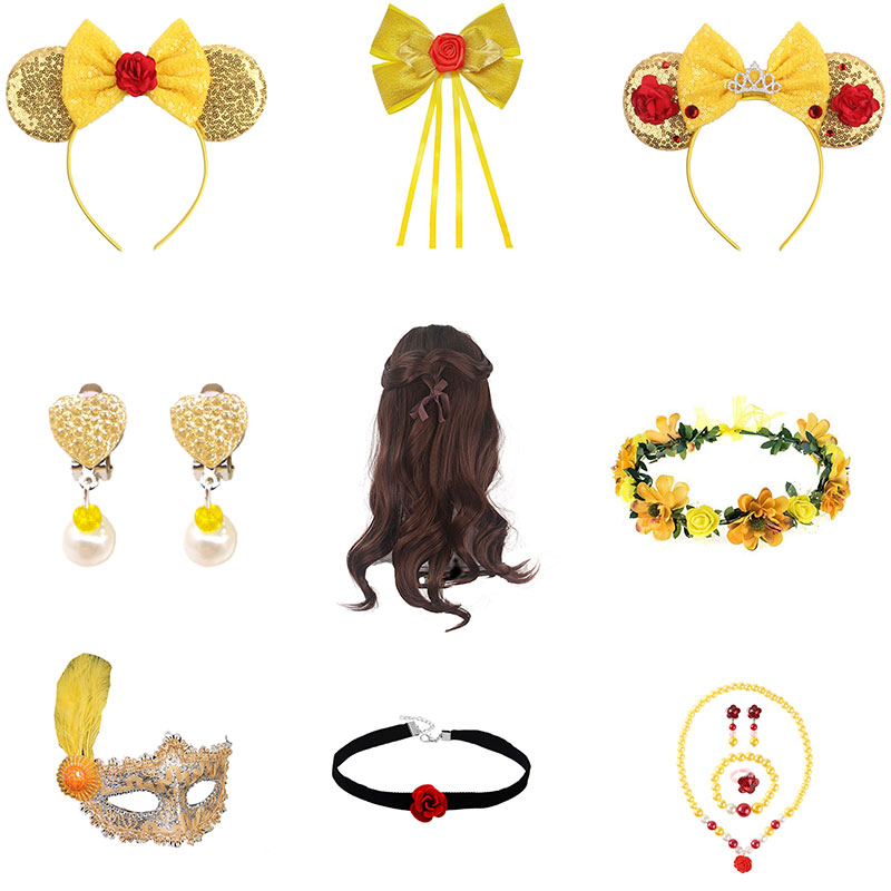 XYYEA Beauty and the Beast Princess Belle Dress