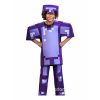 XYYEA Carnival Cosplay My World Unisex Steve Printed Jumpsuit Game Costume