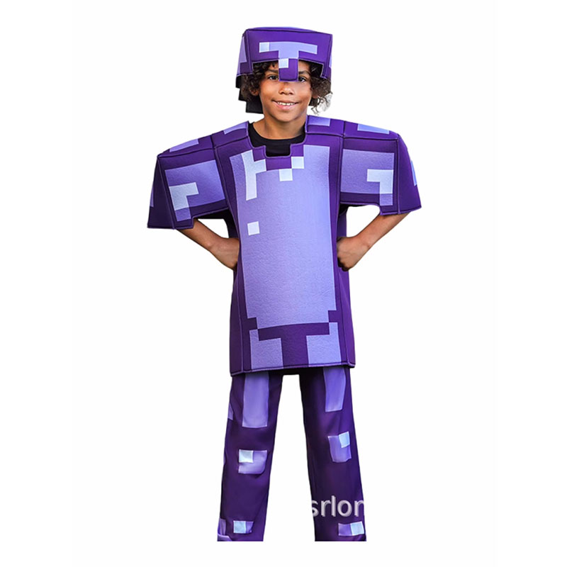 XYYEA Carnival Cosplay My World Unisex Steve Printed Jumpsuit Game Costume