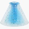 XYYEA Frozen Princess Elsa blue short-sleeved dress