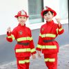 XYYEA Fireman Suits Career Day Kids Firefighter Costume with Helmet & Toy