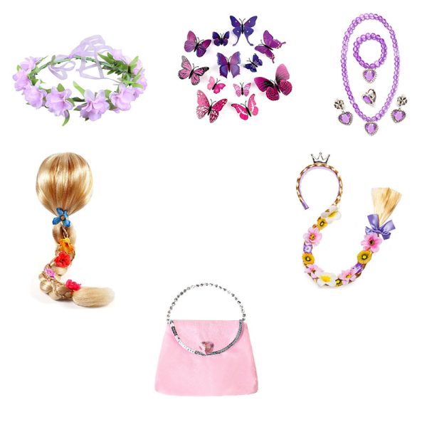 XYYEA Magic House Long Hair Bow Princess Performance Costume