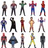 XYYEA Halloween Iron Man Super Man Clothing Spider Bat Man Thor Captain Kids Costume
