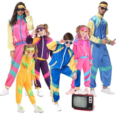 XYYEA Disco Dance Costume for Children Hippie Clothes Tracksuit for Girls Boys