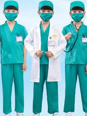 XYYEA Career Day Outfit For Kids White Coat Nurse Role Play Cosplay Costume