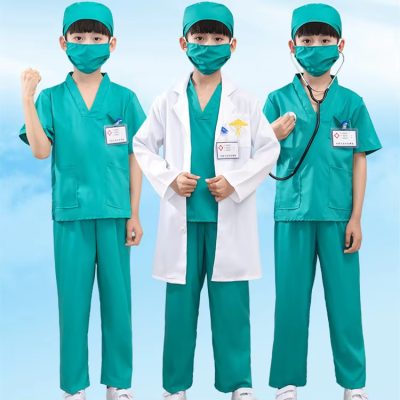 Main-01 XYYEA Career Day Outfit For Kids White Coat Nurse Role Play Cosplay Costume