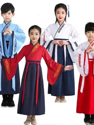 XYYEA Traditional Han Dynasty Chinese Hanfu Kids Party New Year Costume Boys And Girls