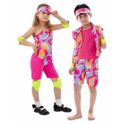 XYYEA Halloween Doll Movie Cosplay Outfit 80s Tracksuit Kids Ken Costume for Boys Girls