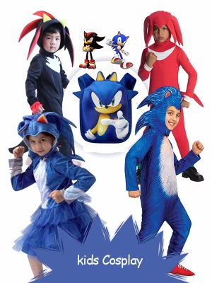 XYYEA Children's Day Sonic Dress up Performance Costume Cosplay Sonic Kids Costume