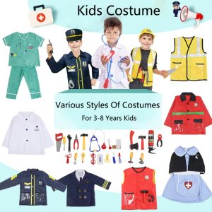 XYYEA Children's Professional Cartoon Character Cosplay Costume Set With Toys Props