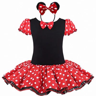 XYYEA Christmas Halloween Polka Dots Birthday Party Clothes Girls Tutu Dress