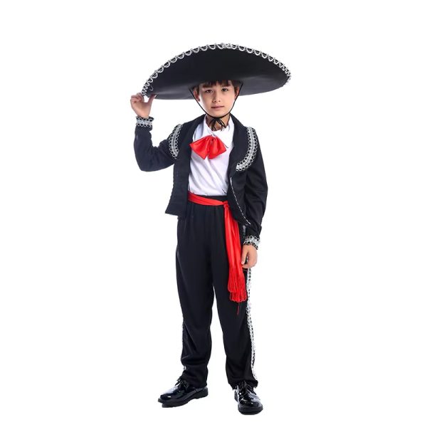 Main-02 XYYEA Traditional Mexican Ethnic Mariachi Amigo Matador Dancer Kids Carnival Party Costumes