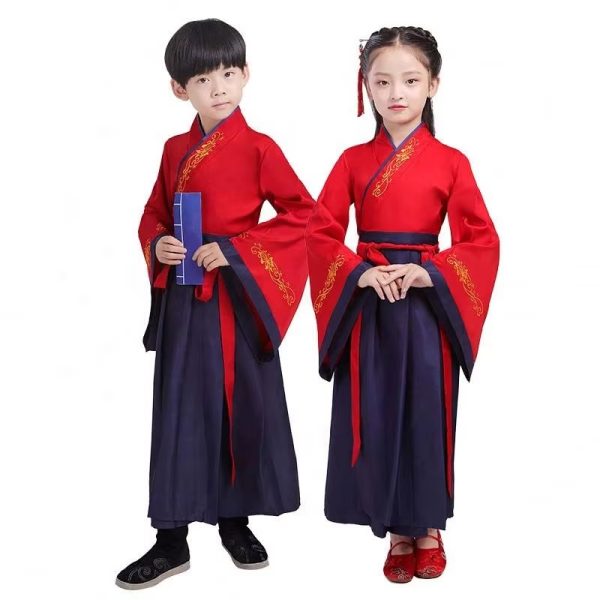 Main-02 XYYEA Traditional Han Dynasty Chinese Hanfu Kids Party New Year Costume Boys And Girls