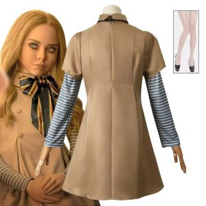 XYYEA New Movie M3GAN Cosplay Costume Lolita Dress For Kids Megan Halloween Costumes