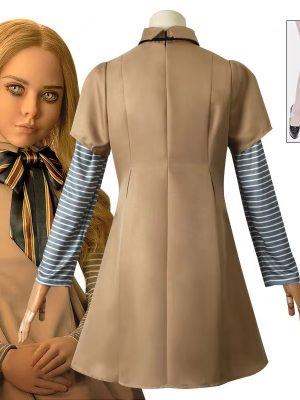 XYYEA New Movie M3GAN Cosplay Costume Lolita Dress For Kids Megan Halloween Costumes