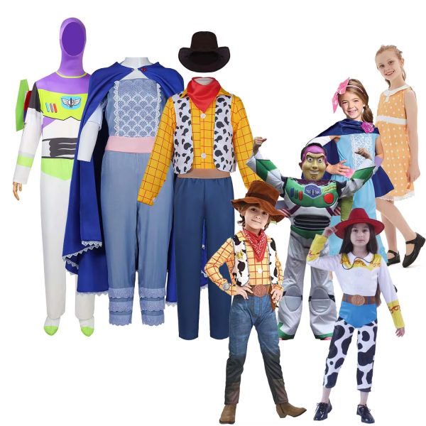 Main-02 XYYEA Buzz Light year Costume Onesie Children's Cowboy Woody Cosplay Costume