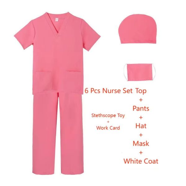 Main-02 XYYEA Career Day Outfit For Kids White Coat Nurse Role Play Cosplay Costume