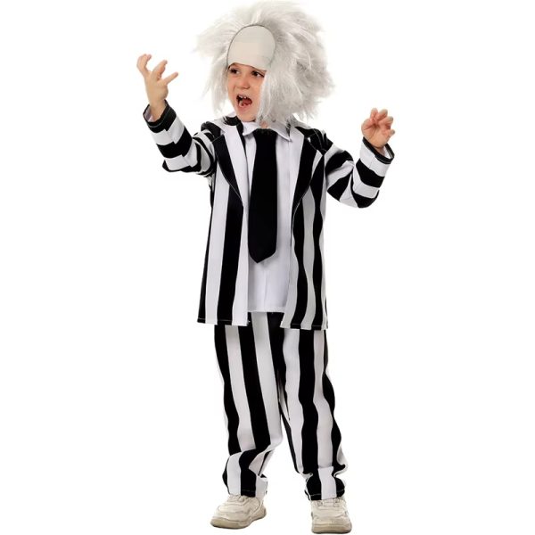 XYYEA Halloween Beetle Juice Cosplay Costume Party Suit Stage Performance Cosplay