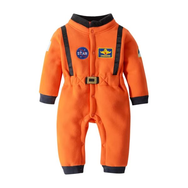 XYYEA Baby Astronaut Costume Space Suit Baby Boy's Long Sleeve Onesie Spaceman