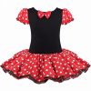 XYYEA Christmas Halloween Polka Dots Birthday Party Clothes Girls Tutu Dress